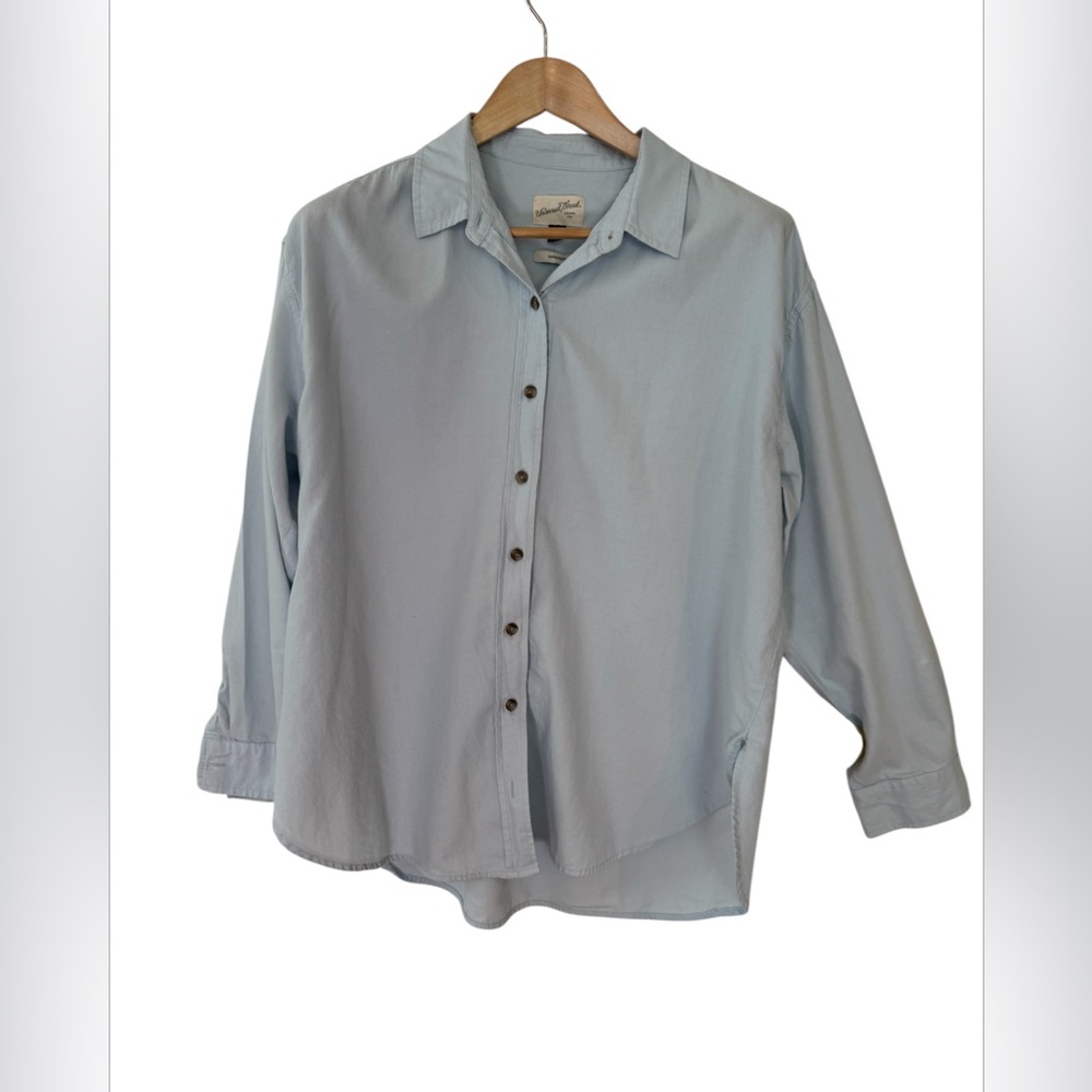 Women’s Sky Blue Oversized Button-Down Shirt – Universal Thread, Size L